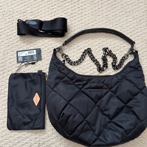 MZ Wallace black hobo Madison shoulder bag